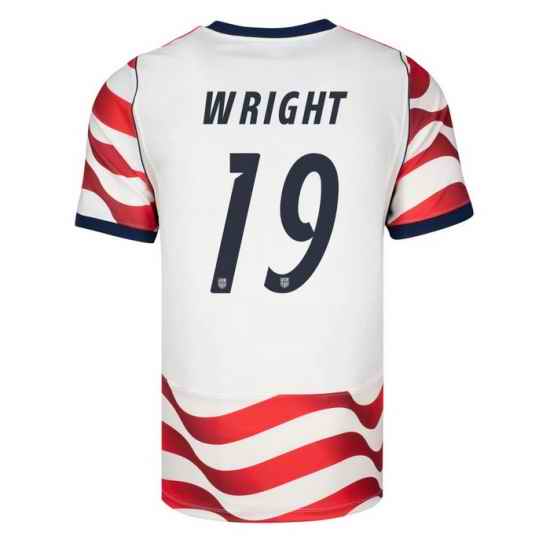 USA 2026 FIFA World Cup Soccer White Jersey Set ( Have Shorts ) Haji Wright #19